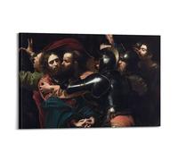 Cáravaggio - Póster de pintura de la toma de Cristo para pared, impresión en lienzo, para dormitorio, sala de estar, 40 x 60 cm