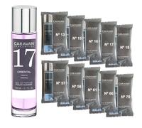 CARAVAN FRAGANCIAS Perfume de Hombre Nº17 de 150 ml + Set de 10 Viales de Fragancias Masculinas distintas de Caravan para descrubir nuevos aromas