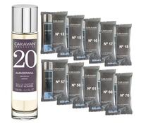 CARAVAN FRAGANCIAS Perfume de Hombre Nº20 de 150 ml + Set de 10 Viales de Fragancias Masculinas distintas de Caravan para descrubir nuevos aromas