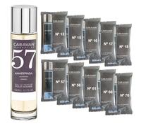 CARAVAN FRAGANCIAS Perfume de Hombre Nº57 de 150 ml + Set de 10 Viales de Fragancias Masculinas distintas de Caravan para descrubir nuevos aromas