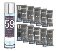 CARAVAN FRAGANCIAS Perfume de Hombre Nº59 de150 ml. + Set de 10 Viales de Fragancias Masculinas distintas de Caravan para descrubir nuevos aromas