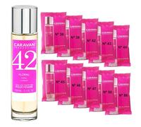 CARAVAN FRAGANCIAS Perfume de Mujer Nº42 de 150 ml + Set de 10 Viales de Fragancias femeninas distintas de Caravan para descubrir nuevos aromas