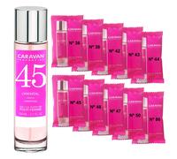 CARAVAN FRAGANCIAS Perfume de Mujer Nº5 de 150 ml + Set de 10 Viales de Fragancias femeninas distintas de Caravan para descubrir nuevos aromas