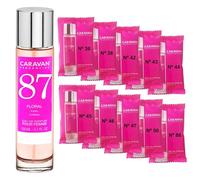 CARAVAN FRAGANCIAS Perfume de Mujer Nº87 de 150 ml + Set de 10 Viales de Fragancias femeninas distintas de Caravan para descubrir nuevos aromas