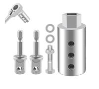 Caravan Jack Adapter, Corner Steady Drill bit for Motorhome with Drive Sleeve, High Torque Steel Tool for Quick LevelingStabilizer Legs, Professional Towing Accessory for Camping Trailer 11cm Long