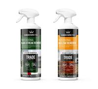 Caravan King FAM0485 Limpiador Negro de Rayas/Insectos y alquitrán (Paquete Doble), Transparente, Juego de 2