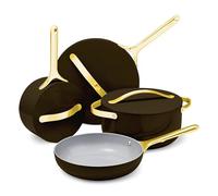 Caraway Juego de utensilios de cocina de cerámica antiadherente (12 piezas) ollas, sartenes, tapas y almacenamiento de cocina, no tóxico, apto para horno y compatible con todas las estufas, color