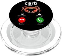 Carb Calling | Mensaje de Respuesta de Aceptar rechazo de Cangrejo Mal Escrito PopSockets PopGrip para MagSafe