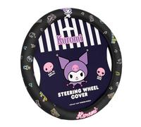 Carbella Funda para Volante, tamaño Universal 14.5-15.5, Bonita Funda de Volante Negra Kawaii para Mujer, Accesorios de Coche Kuromi (Kuromi Negro)