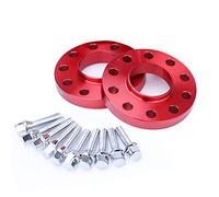 CarBole Separadores de Ruedas para Coche 5x120mm & 20mm con Perno: M12x1.5 | Central de Orificio : 72,56 mm Compatible con BMW, etc. (2 Piezas | Rojo | Número de Agujeros 10)