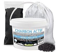 Carbón Activo - en bolsa de 1 kg/2 kg, cubo de 5 kg/10 kg, bolsa de 25kg | Granulado de Alta Pureza, Purificación y Filtración del aire, Filtro de Carbón, Acuario, Bodegas, Campana de Cocina...