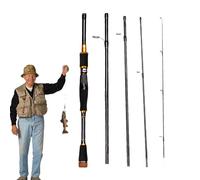 Carbon - de articulación Ajustable de 2,1 m, fundición de de Caballo con Mango, Ligero, portátil, Recto, Equipo de Profesional para Agua Dulce, Agua Salada, Viajes al Aire Libre, Fi