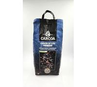 Carbón de Leña Vegetal Premium 5kg - Madera de Encina y Alcornoque 100% España - Alto Poder Calorífico y Larga Duración - Ideal para Barbacoas, Parrillas y Ahumados - Encendido Fácil y Sin Chispas