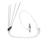 Carbon Deposit Cleaner - Pneumatic Cleaning Brush Tool for Engine Maintenance, High-Efficiency Carbon Removal with Anti-Slip Grip, Automotive Tool for Garage Vehicle Combustion Chamber Repair, Silver