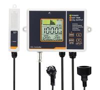 Carbón Dióxido CO2 Metro Controlador & Monitor CO2 Detector con Dividido Sensor Remoto y 4.6 Metro Largo Cable Doble Canal Bajo Deriva NDIR Sensor para Invernadero, Residencial, Hidroponía
