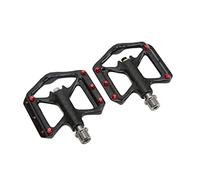 Carbon Fiber Bicycle Pedal, Mountain Road Bike Pedal with Titanium Axle, Lightweight 3 Bearings Pedale for Enhanced Stability, Hollow Design Carbon Fiber Pedals with 10 Antislip Pi