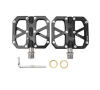 Carbon Fiber Bicycle Pedal, Ultralight Road Bike Pedals with 3 Sealed Bearings and 20 Anti Skid Pins per Side, Non Slip Platform Pedals with Alloy Spindle for Road Mountai