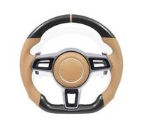 Carbon Fiber Steering Wheel Compatible For Porsche Cayenne Macan Panamera Taycan 718 Cayman 991 992 911 970 997 958 Carrera GT2 GT3 GT4 RS(Style B)