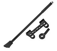 Carbon Fibre Adjustable Bike Kickstand, Stainless Steel Bike Side Support Kick Stand, Rear Side Bicycle Stand for Mountain Road City Hybrid (BLACK)