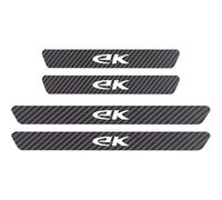 Carbon Fibre Car Door Sill Strip 4 Pieces for Mitsubishi EK Anti-Scratch Threshold Guard Stickers Interior Easy Install Entry Guards Accessories