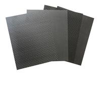 Carbon Fibre Sheets Placa de fibra carbono 245x395mm, espesor del Panel tablero resistencia, 0,5mm, 1,0mm, 2mm, 2, 3, 4mm(3.0mm Plain Glossy)