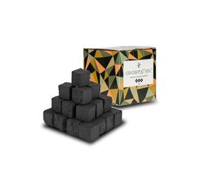 Carbón Natural Cocobration 26mm - 1kg | Carbón para Cachimba, Shisha y Hookah, Cáscaras de Coco, Biodegradable, Combustión Larga y Uniforme