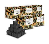 Carbón Natural Cocobration 26mm - 5kg (5x1kg) | Carbón para Cachimba, Shisha y Hookah, Cáscaras de Coco, Biodegradable, Combustión Larga y Uniforme
