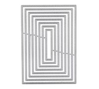 Carbon Steel Embossing Cutting Die Rectangular Sewing Thread Carving Mould for Scrapbooking Paper Crafts Cardstock Leather