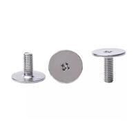 Carbon Steel Nickel Plating M2 .5 M3 CM Extra Large Thin Flat Head Cross Recessed Screws Ultra Big Philips Bolts(M3x10x8mm 200pcs)
