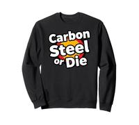 Carbon Steel or Die Funny Pan Wok Cooking Chef Sudadera