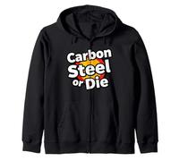 Carbon Steel or Die Funny Pan Wok Cooking Chef Sudadera con Capucha