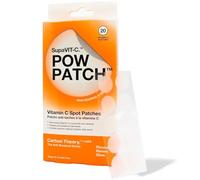 Carbon Theory SupaVIT-C Pow Patch - 20 parches para espinillas con vitamina C - Parches para el acné - Eliminador de puntos blancos y parches de imperfecciones - Tratamiento vegano para el acné