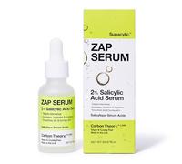 Carbon Theory Zap Serum Facial con Ácido Salicílico al 2% para Piel Seca e Irritada: Exfolia, Hidrata y Desincrusta los Poros para Reducir los Brotes (30 ml)