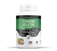Carbón Vegetal Activado - 2000 mg/día - Bienestar digestivo - 200 capsulas | Natural, Puro & Formato Ahorro