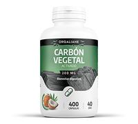 Carbón Vegetal Activado - 2000 mg/día - Bienestar digestivo - 400 capsulas | Natural, Puro & Formato Ahorro
