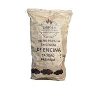 Carbon Vegetal Barbacoa Carbon Barbacoa Carbón 100% Sin Humo Ni Aditivos Carbón Vegetal De Encina Premium Ideal para Una Barbacoa Restaurantes Barbacoas Familiares o Asadores Ecologico Saco de 3KgApx