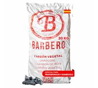 Carbón Vegetal Encina 100 Natural Grueso Saco 20kg Profesional Hostelería Barbacoa Cocina Exterior Brasa Gourmet Alta Temperatura Sin Humo Combustión Lenta Aroma Sabor Carnes (Saco, 1, Unidad)
