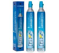 Carbonatador de intercambio de CO2 Sodastream de 60 l, 14,5 oz, juego de 2, m s tarjeta de regalo de Amazon.com de $15 con intercambio.