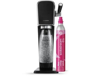 Carbonatador SodaStream ART Negro Pack botella 1 L sin BPA y cilindro CO2 60 L