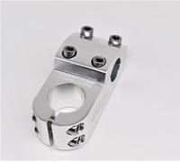 CarbonEnmy Vástago corto de aluminio BMX, 50 mm, longitud 1 1/8"", 22,2 mm, manillar de bicicleta (plata)