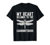 Carbonífero Mi Corazón Pertenece Libélula Humor Fósil Camiseta