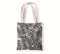 Carbono Tote Bag Hojas Negras Bolsa Tela Tote Bag, Bolso De Lona Estética, Bolso de Mano Para Mujer, Para Colegio, Biblioteca, Verduras 35x40cm