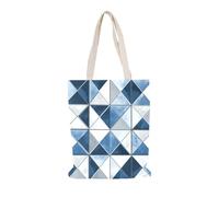Carbono Tote Bag Patrón Mármol Blanco Azul Tote Bag Canvas, Bolsas de Tela, Reutilizable Bolsa de Lona Impresa de Vintage, Para el Viajes,Compras, Manualidades 35x40cm