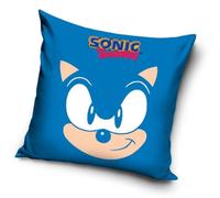 Carbotex Sonic The Hedgehog Prime SONIC039385 - Funda de cojín (40 x 40 cm), diseño de flores, color azul
