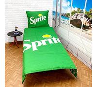 Carbotex Sprite - Juego de cama reversible, funda nórdica 160 x 200 + 70 x 80 cm, 100% algodón