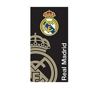 Carbotex - Toalla de baño Real de Madrid Negro