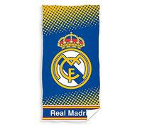 Carbotex Toalla de Playa Real Madrid Multicolor, 70 x 140 cm 100% Microfibra.