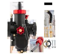 Carburador Carb Carburador Motocicleta 2T 4T PE17 19 22 24 26 28 Mm con Brida Y Surtidores para para Suzuki Motocross ATV Motocicleta Carburador Carb(PE26MM A)