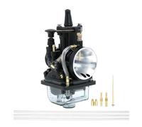 Carburador Carb Carburador PWK Rojo De 21, 24, 26, 28, 30, 32 Y 34 Mm con Power Jet para Motocicletas 2T Y 4T, Motos De Cross, Scooters Y Vehículos Todo Terreno. Kit Carburador(34mm Black)