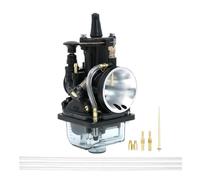 Carburador Carb Carburador PWK Rojo De 21, 24, 26, 28, 30, 32 Y 34 Mm con Power Jet para Motocicletas 2T Y 4T, Motos De Cross, Scooters Y Vehículos Todo Terreno. Kit Carburador(30mm Black)